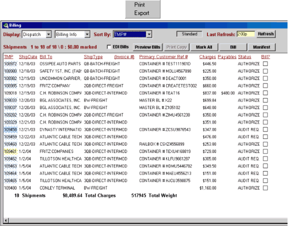 Printing & Exporting Screen Data – Profit Tools Customer Service